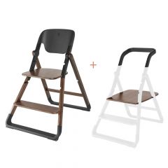 Ergobaby Evolve Chair and Kitchen Helper Set: Dark Wood