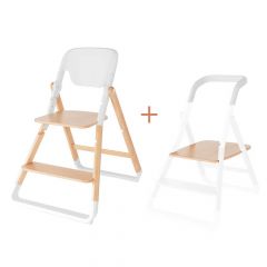 Ergobaby Evolve Chair and Kitchen Helper Set: Natural Wood