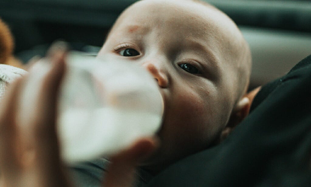 zusätzliches Wasser für Baby