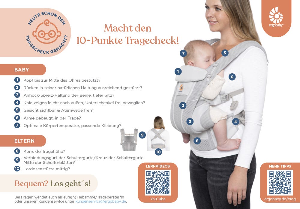 babytrage check 10 Punkte 