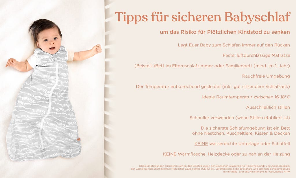 Tipps für sicheren Babyschlaf