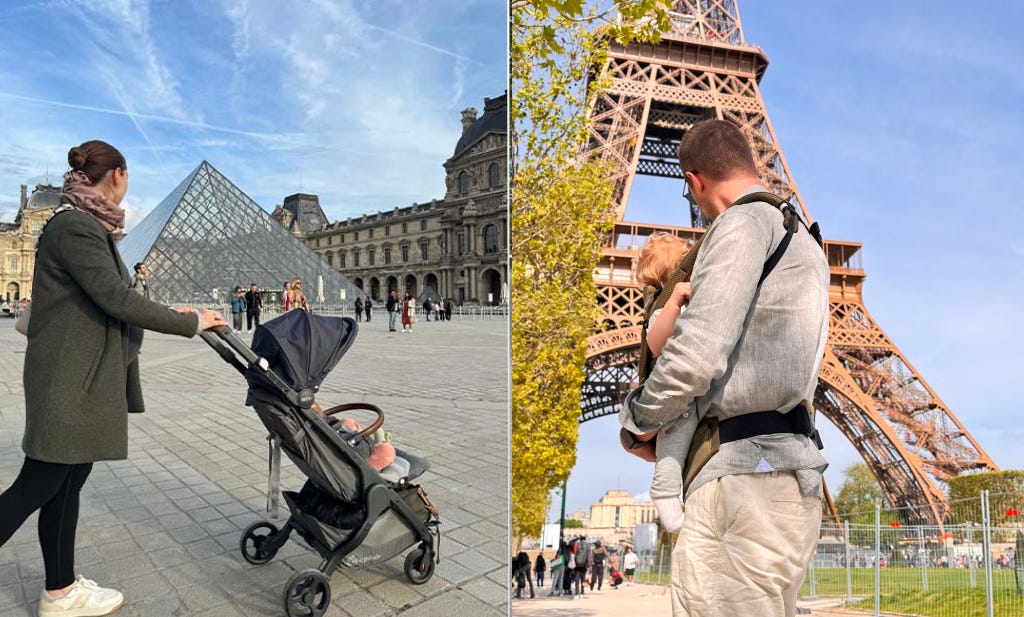 Reisen mit Baby: Babytrage und Reisebuggy im LAUFMAMALAUF-Praxistest