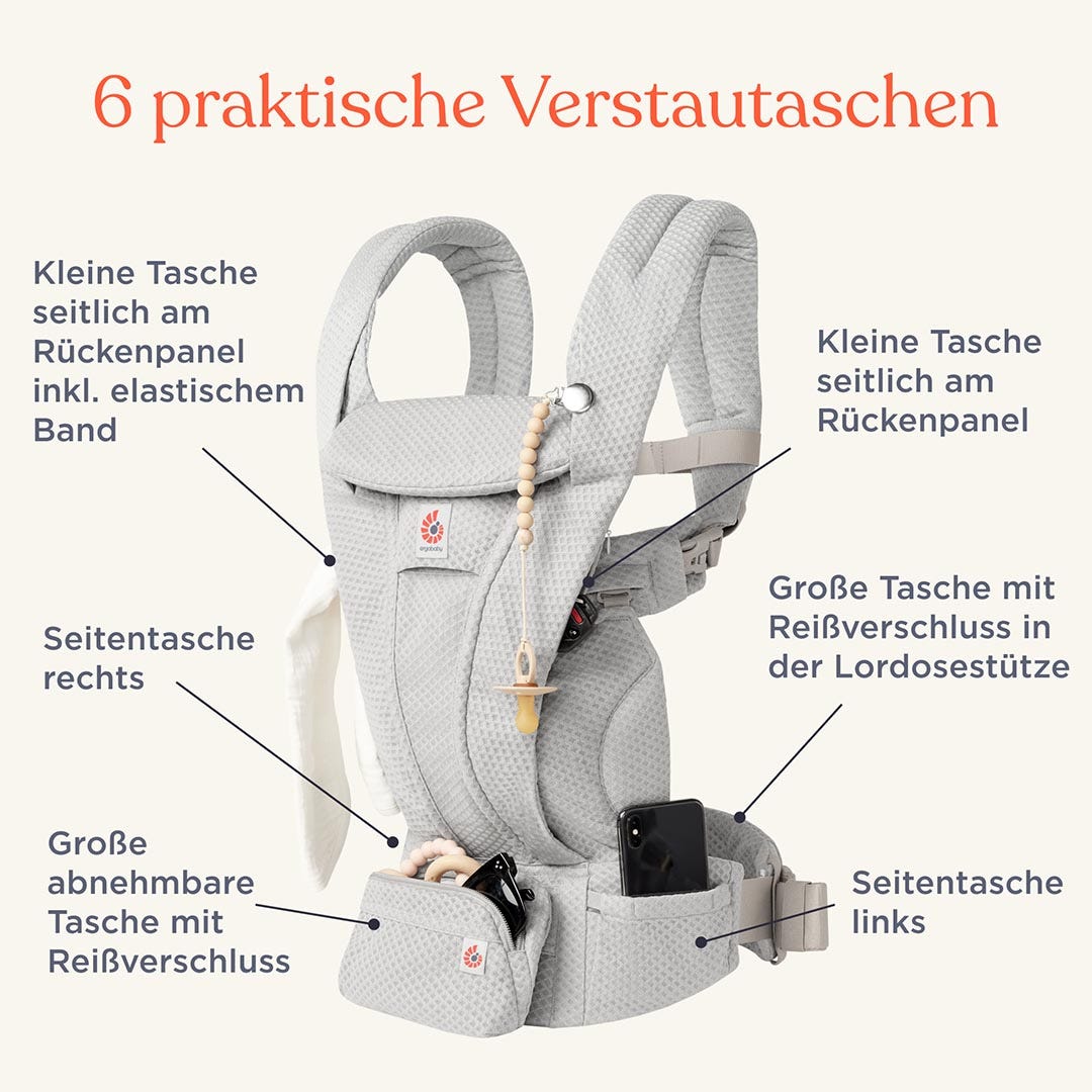 Ergobaby Omni Deluxe 6 Verstautaschen